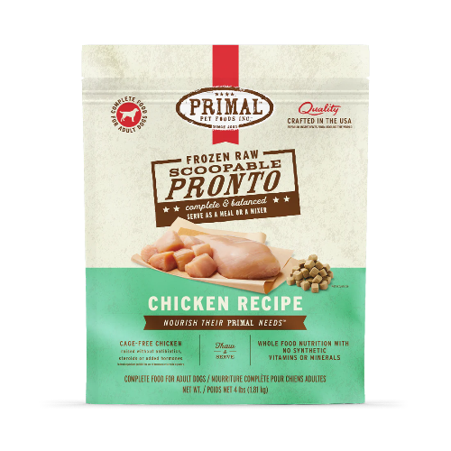 PRIMAL PRONTO CHICKEN DOG 4LB