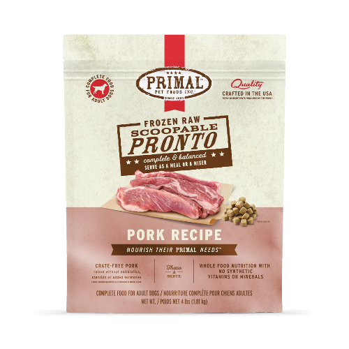PRIMAL PRONTO PORK DOG 4LB