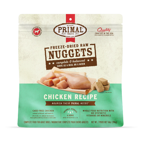 PRIMAL FD CHICK NUGGETS DOG 14OZ
