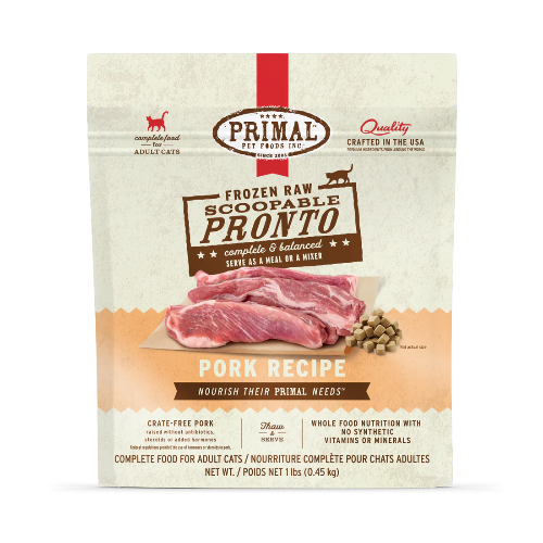 PRIMAL PRONTO PORK CAT 1LB