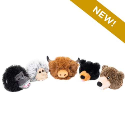 TTAILS PLUSH FETCH YETI HEAD 4"