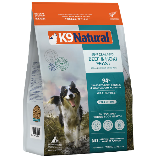 K9 NATURAL FD HOKI/BEEF 3.6KG
