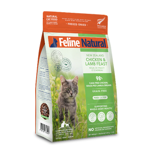 FELINE NATURAL FD CHICKEN/LAMB 800G