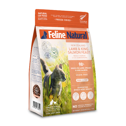 FELINE NATURAL FD LAMB/SALMON 800G
