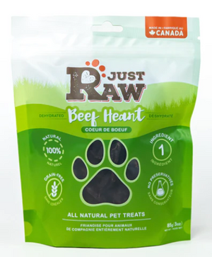 JUST RAW DEHY BEEF HEART 85G