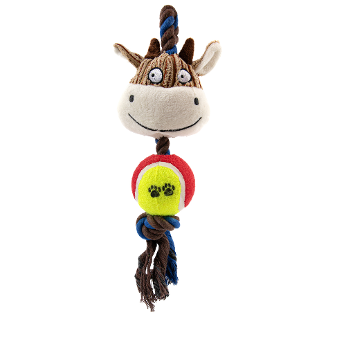 BROOKBRAND ROPE BALL GIRAFFE