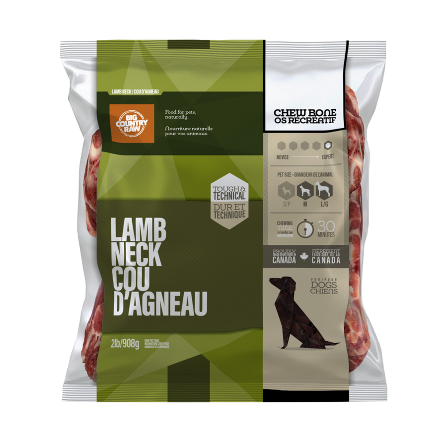 BCR LAMB NECK BONE 2LB