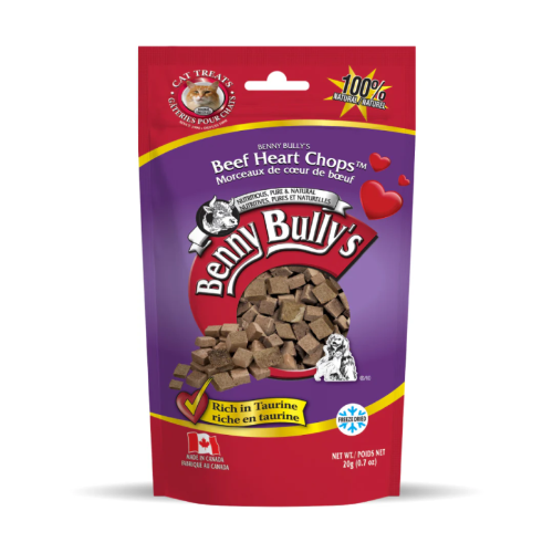 BENNY BULLYS BEEF HEART CHOPS CAT 20G