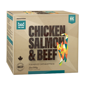 BCR FARE GAME CAT CHIC/SALM/BEEF 2LB
