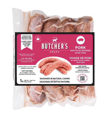 BUTCHER'S PUP SAUSAGE PORK 1LB