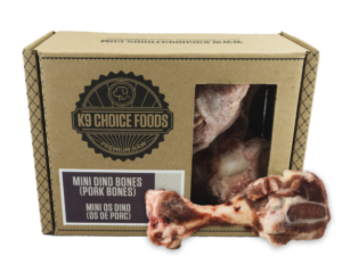 K9 CHOICE MINI DINO BONE PORK 3PK