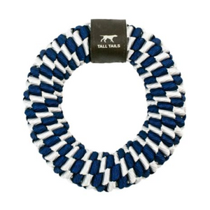 TTAILS BRAIDED RING NAVY 6"