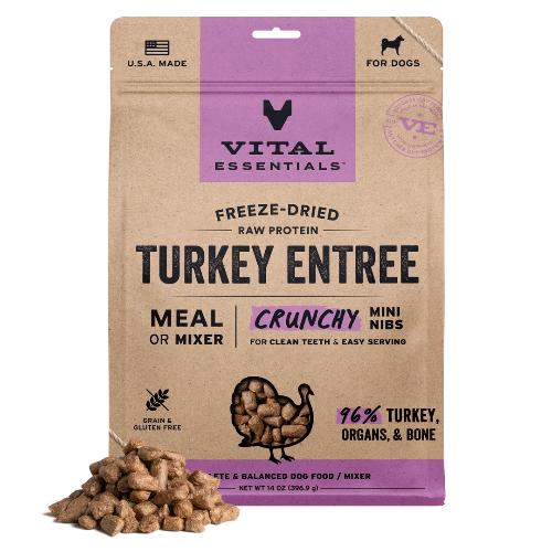 VE DOG FD TURKEY MINI NIBS 14OZ