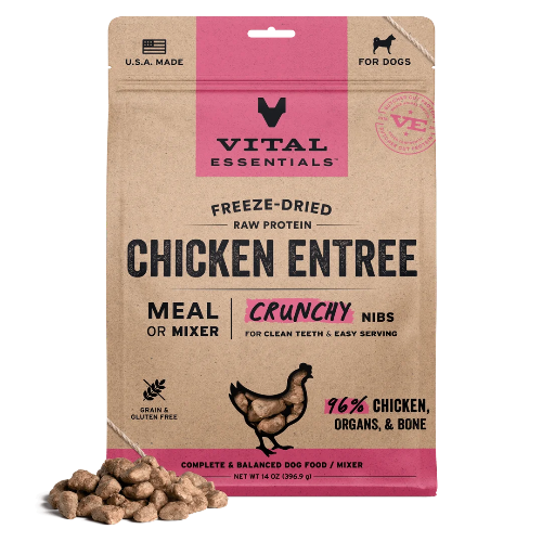VE DOG FD CHICKEN NIBS 14OZ