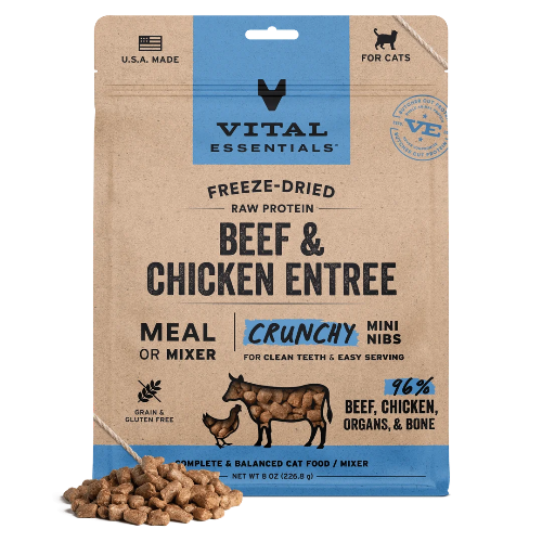 VE CAT FD BEEF/CHIC MINI NIBS 12OZ