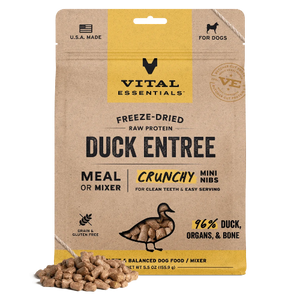 VE DOG FD DUCK MINI NIBS 14OZ