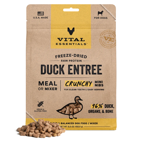 VE DOG FD DUCK MINI NIBS 14OZ