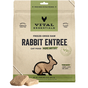 VE CAT FD RABBIT MINI NIBS 12OZ