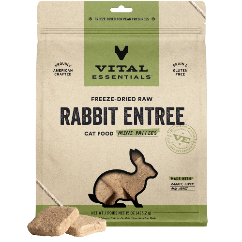 VE CAT FD RABBIT MINI NIBS 12OZ
