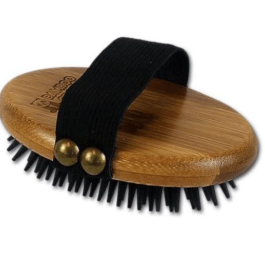 BAMBOO GROOM CURRY BRUSH RUBBER