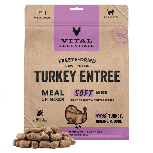 VE CAT FD TURKEY SOFT NIBS 12OZ