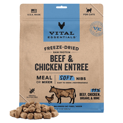 VE CAT FD BEEF/CHIC SOFT NIBS 12OZ