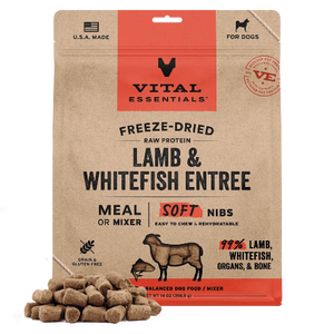 VE DOG FD LAMB/FISH SOFT NIBS 14OZ