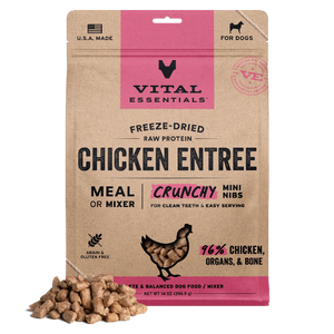 VE DOG FD CHICKEN MINI NIBS 14OZ