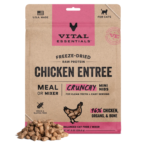 VE CAT FD CHICKEN MINI NIBS 12OZ