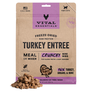 VE CAT FD TURKEY MINI NIBS 12OZ