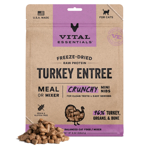 VE CAT FD TURKEY MINI NIBS 12OZ