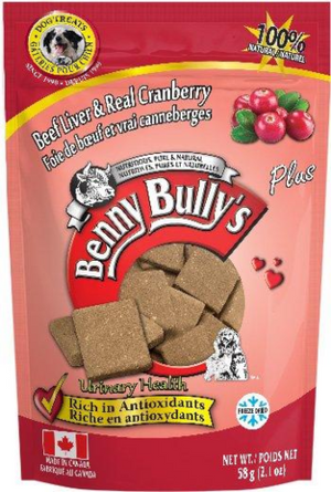 BENNY BULLYS PLUS CANNEBERGES SINGLES 58G