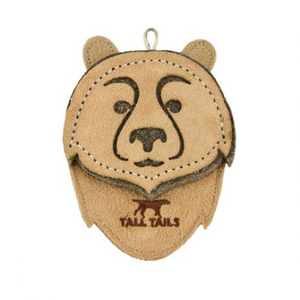 TTAILS LEATHER BEAR NATURAL 4"