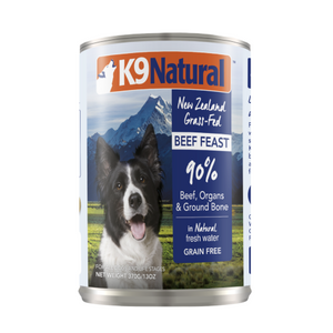 K9 NATURAL BEEF DOG CAN 13OZ