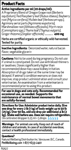PET WELLBEING BM TONIFIANT OR 4OZ