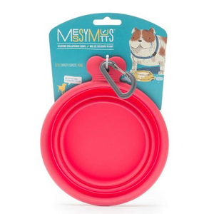 MM SILICONE COLLAPSIBLE BOWL RED MED