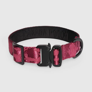 CAN POOCH UTILITY COLLAR PLUM MED