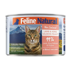 FELINE NATURAL LAMB/SALMON CAT CAN 6OZ