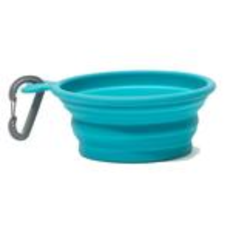 MM SILICONE COLLAPSIBLE BOWL BLUE MED