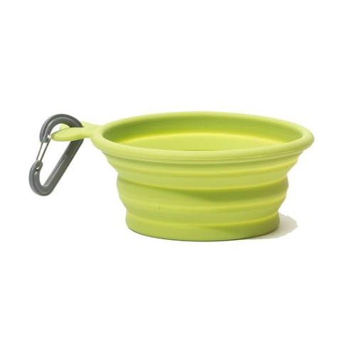 MM SILICONE COLLAPSIBLE BOWL GREEN SM