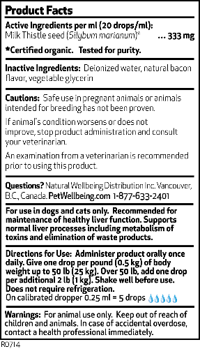 Pet wellbeing milk thistle cheap