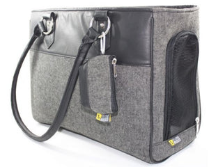 BEONEBREED PET CARRIER BLACK/GREY MED