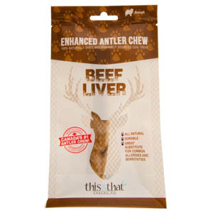 THIS & THAT BEEF LV ANTLER CHEW SM