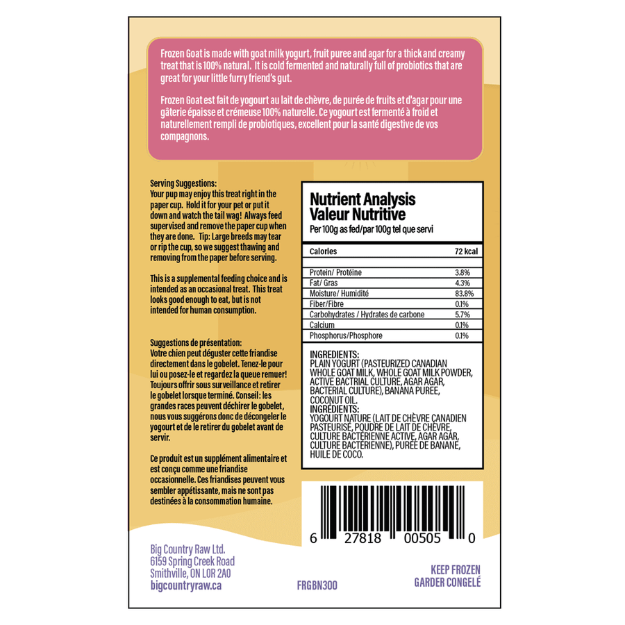 Goat frozen yellow shop