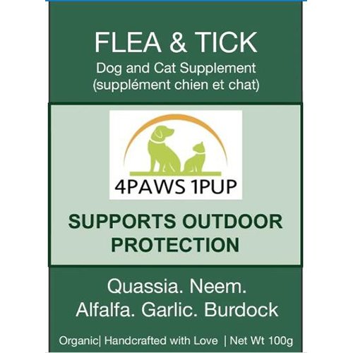 4PAWS1PUP FLEA AND TICK 100G